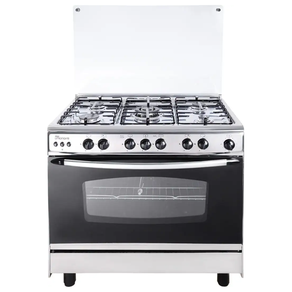 طباخ غازي يونيون اير - 90x60 سم - 6 شعلات - C6090SS-P2P-447-IDF-B-MO-6 - ستانلس ستيل