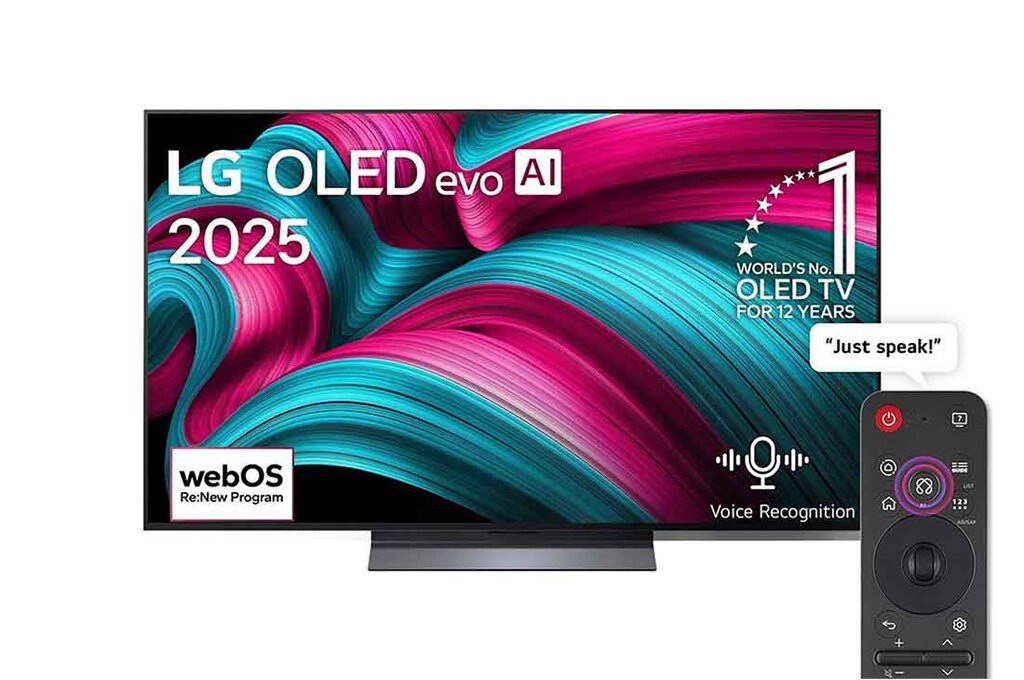 تلفزيون ذكي OLED مقاس ٥٥ بوصة ٤K UHD بتردد ١٢٠ هرتز من إل جي - 55OLEDC56LA (أسود)