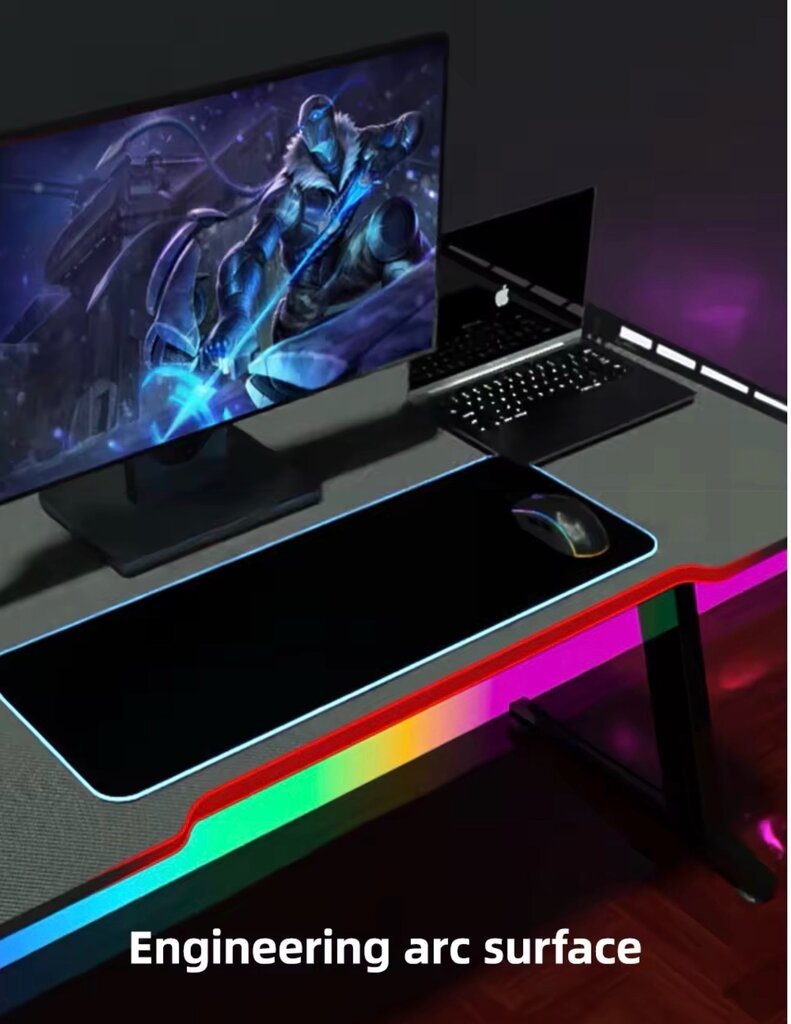 Jertech GD-216 Gaming Desk (Red)