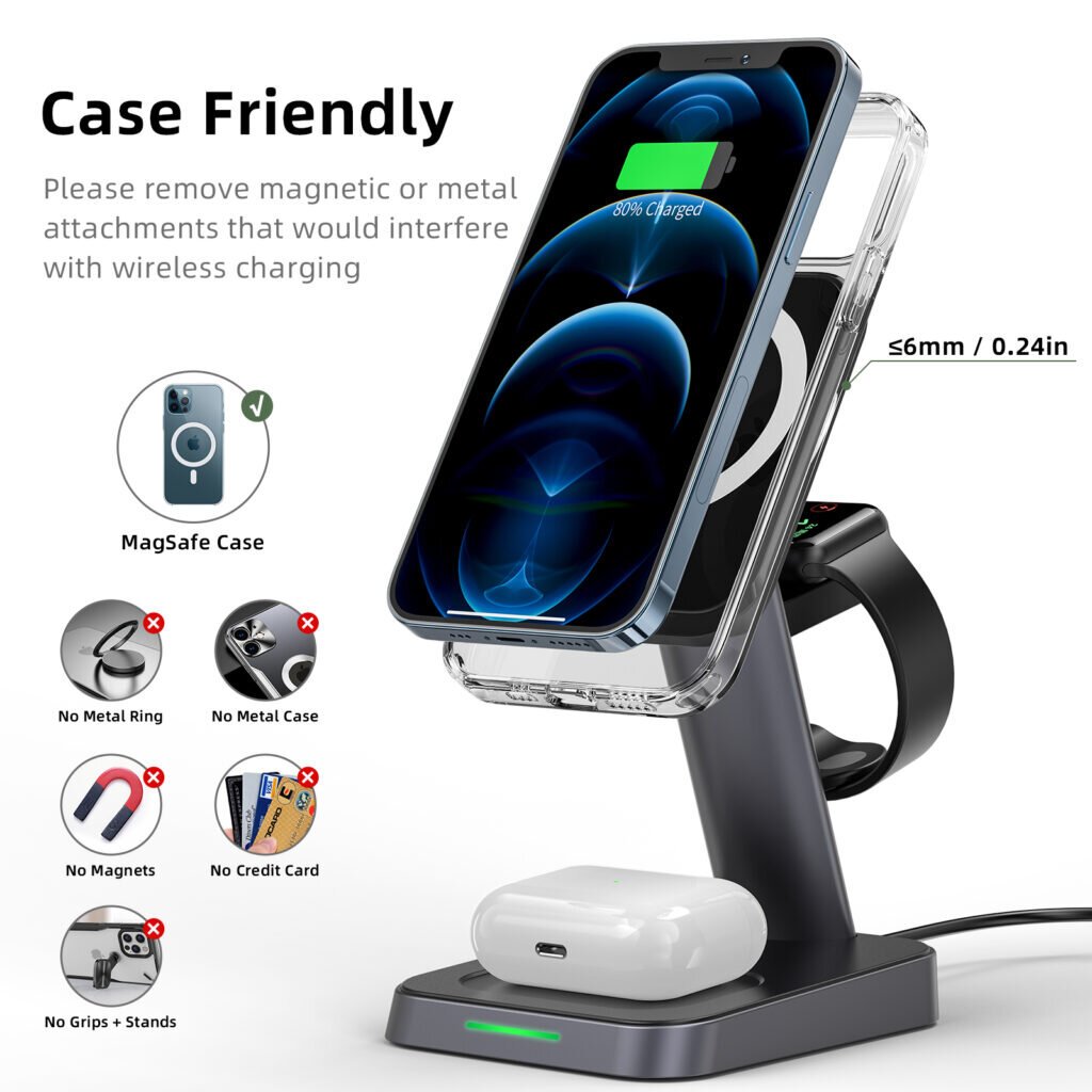 ACEFAST Desktop three-in-one wireless charging stand
