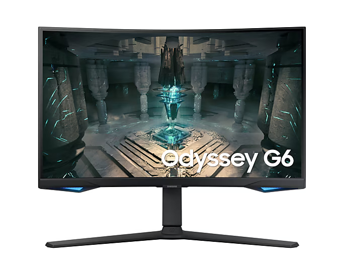 شاشة سامسونج ٢٧ بوصة أوديسي G6 G650 منحنية للألعاب بدقة 2K وتردد ٢٤٠ هرتز