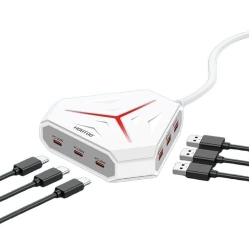 محطة شحن مكتبية مارفرز ١٢٠ وات ٦ منافذ (USB-C PD & QC3.0)