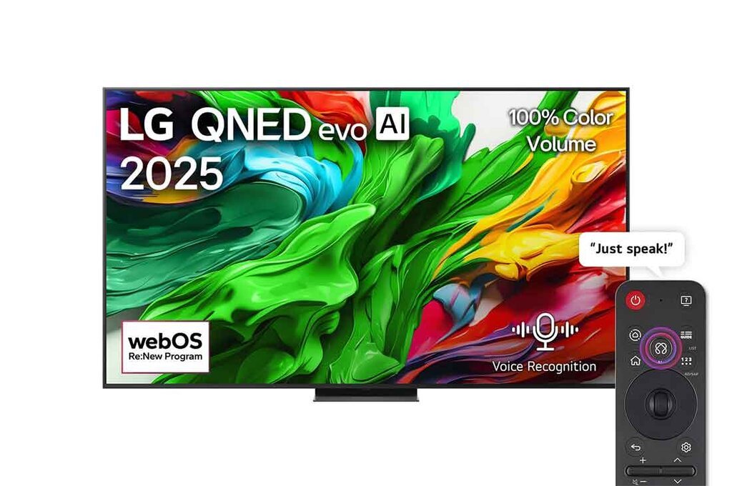 تلفزيون ذكي MiniLED مقاس ٨٦ بوصة ٤K UHD بتردد ١٤٤ هرتز من إل جي - 86QNED86A6A (أسود)
