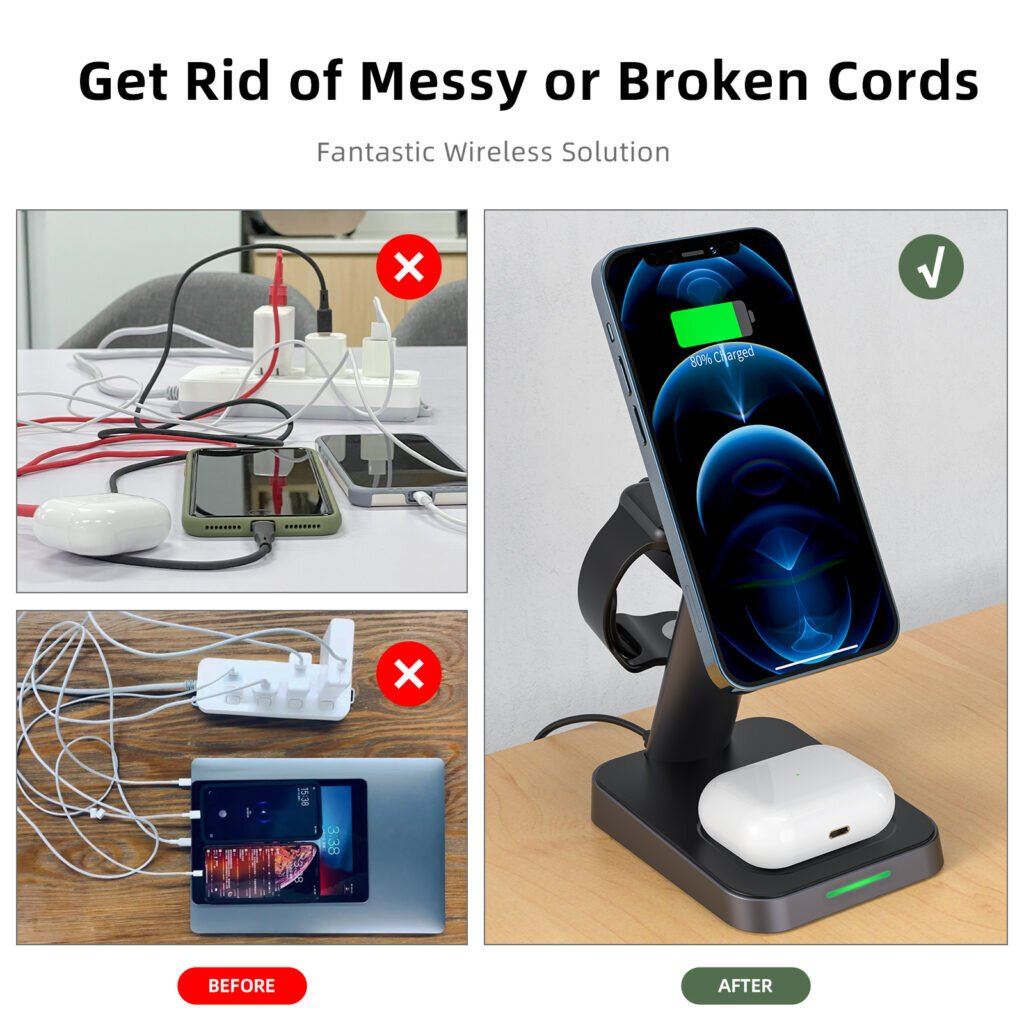 ACEFAST Desktop three-in-one wireless charging stand