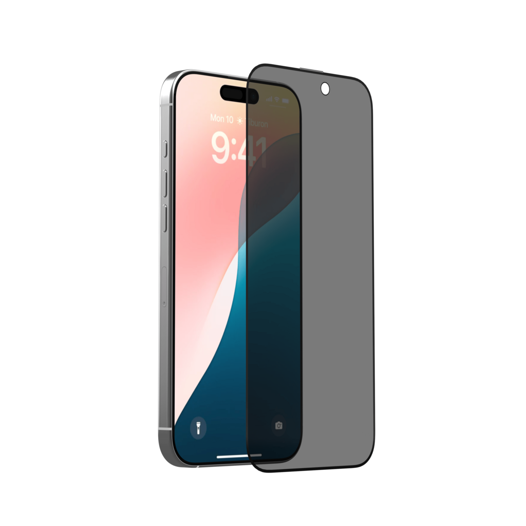 Comma DUN Series Privacy Tempered Glass for iPhone 16/Plus/Pro/Pro Max - iPhone 16 Plus