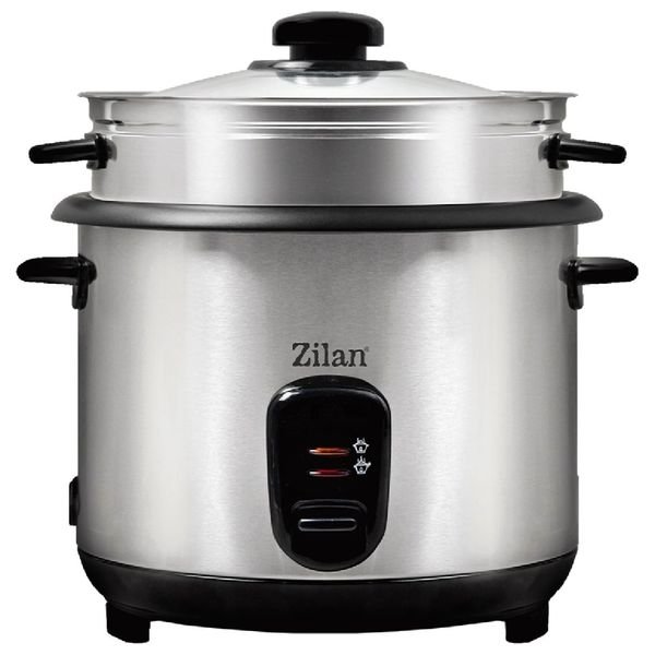 زيلان طباخ الأرز وجهاز طهي الطعام بالبخار 2 في 1 - 3.2 لتر - ZLN9570 - ستانلس ستيل