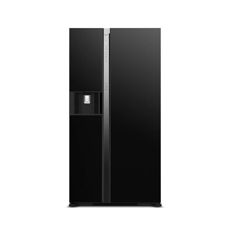 ثلاجة من هيتاشي بجانب بعضها 573 لتر - R-SX700GPUQ0 (أسود)