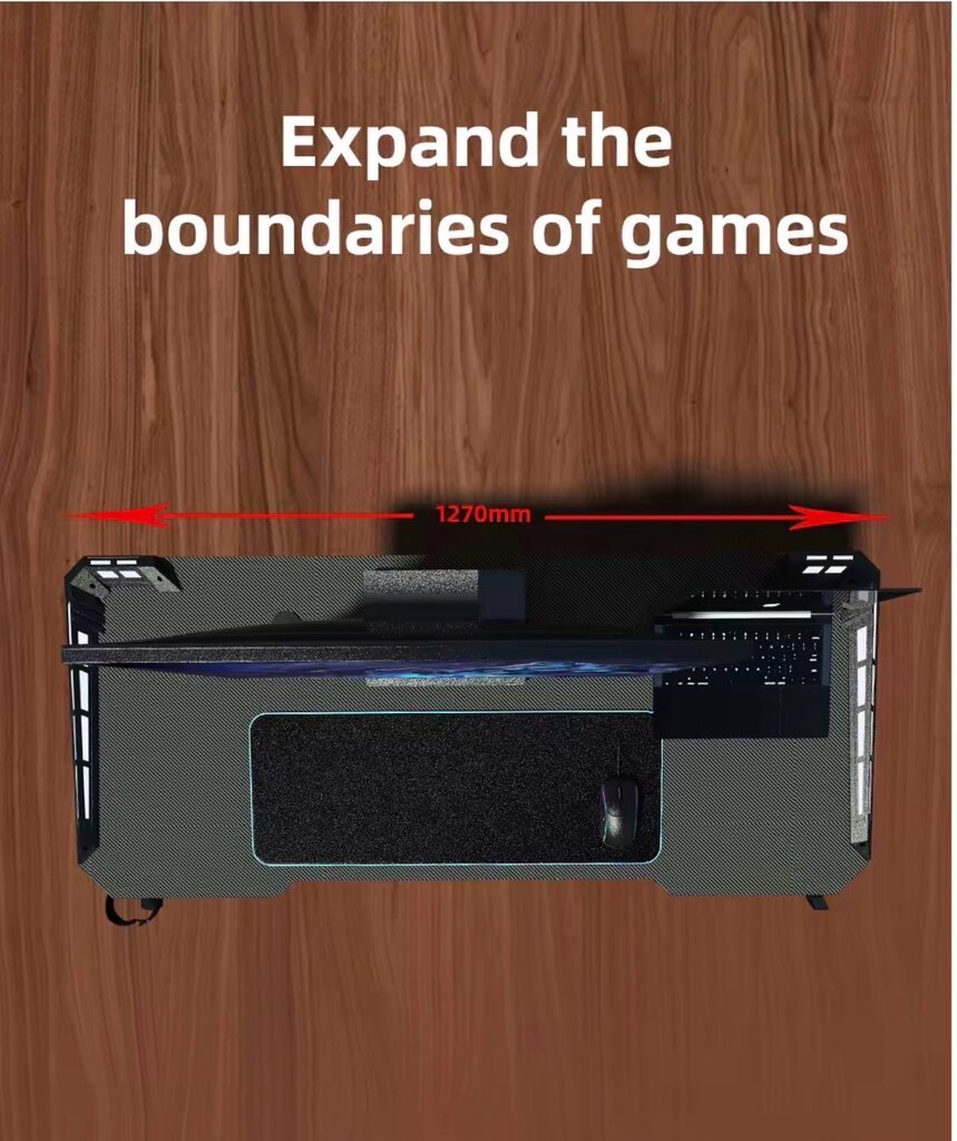 Jertech GD-216 Gaming Desk (Red)