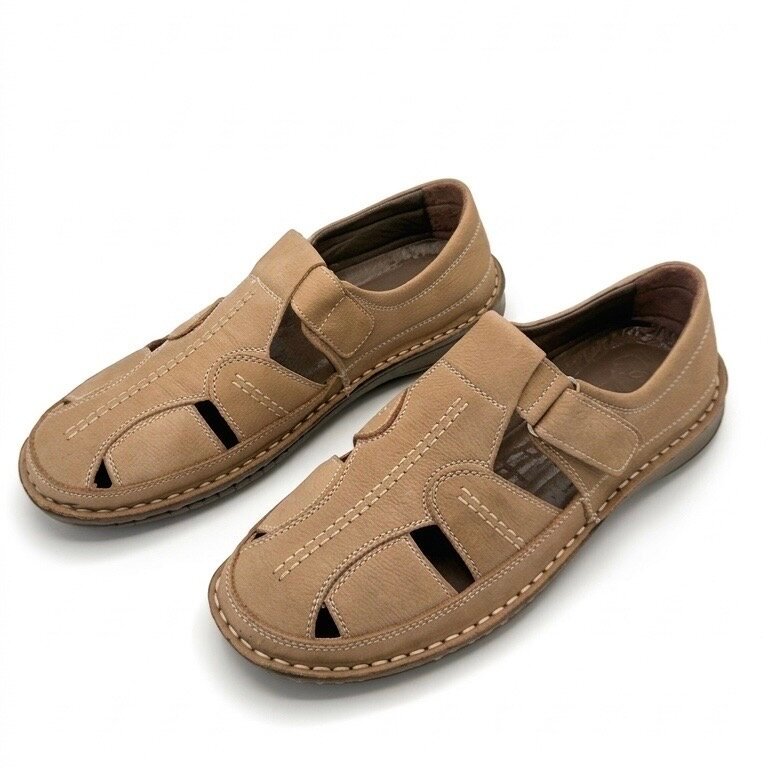 أحذية جلد رجالي من Grand Oxford - بني فاتح (٤٤)