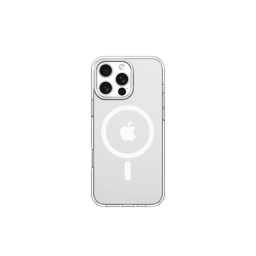 كفر DEVIA المغناطيسي مقاوم للصدمات سلسلة Snow Crystal مع حامل شفاف - iPhone16