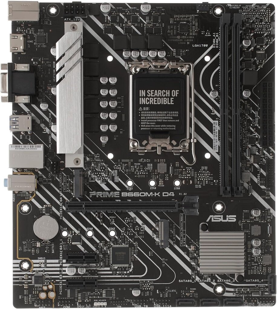لوحة أم ASUS Prime B660M-K D4 LGA1700 mATX