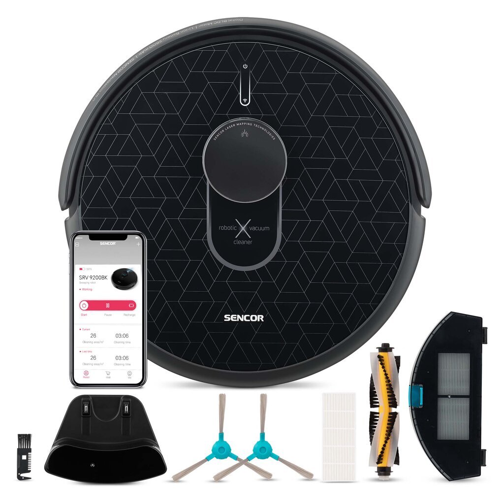 مكنسة الروبوتية سنكور - SRV 9200BK