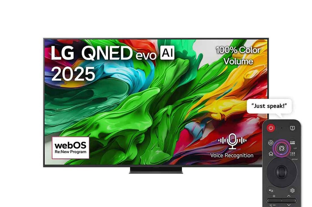 تلفزيون ذكي MiniLED مقاس ٦٥ بوصة ٤K UHD بتردد ١٤٤ هرتز من إل جي - 65QNED86A6A (أسود)