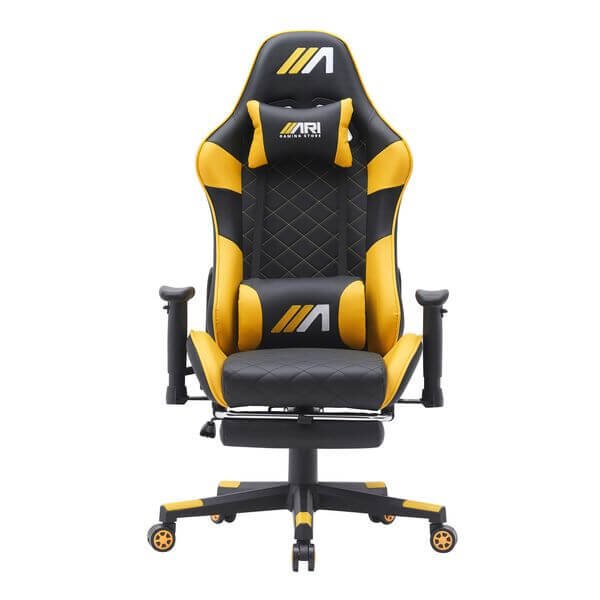AG01 Gaming chair ( footrest + massage) Yellow & Black
