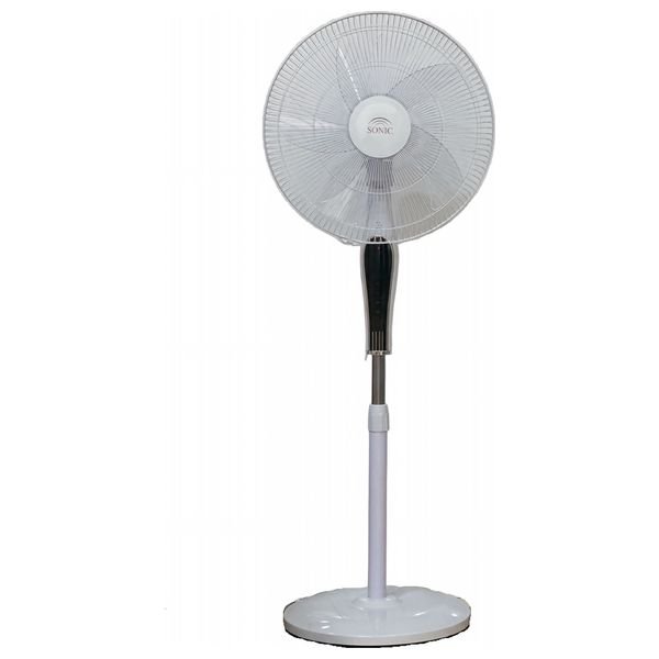 مروحة عمودية سونيك - 65 واط - شاشة LED - تحكم عن بعد - FS1820W - أبيض